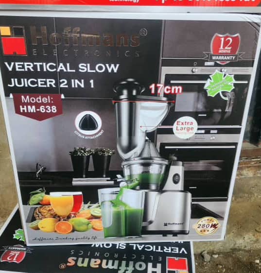 Hoffmans Electronics Vertical Slow Juicer 2-in-1