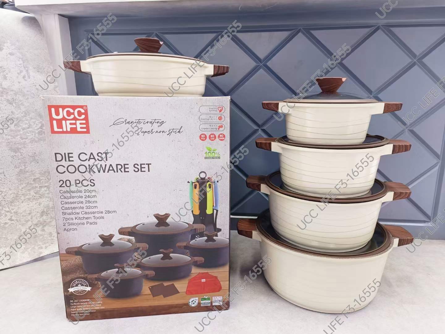 20-piece Die Cast Cookware Set