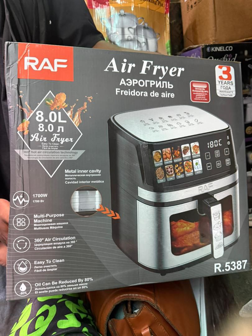 RAF 8.0L Electric Air Fryer 1700W with Viewing Window (Model R.5387)